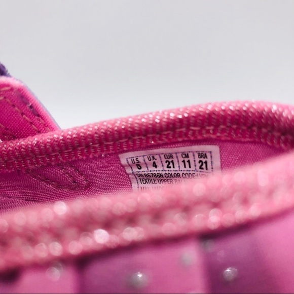 BOBS SKECHERS - GIRLS SZ 5 SPARKLY PINK & PURPLE - Picture 8 of 8